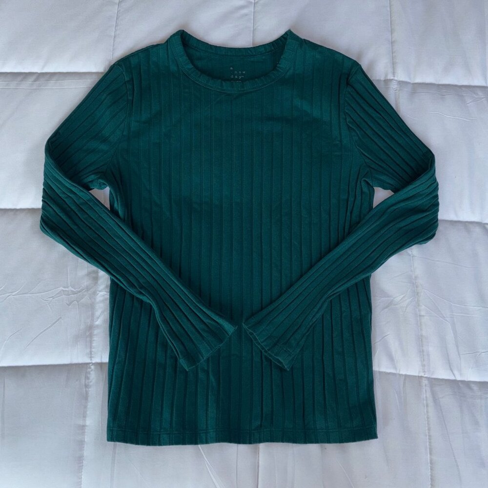 NWOT A New Day Long Sleeve Ribbed Juniors Tee XX-Large